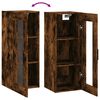 vidaXL Wall Mounted Cabinet Smoked Oak 34.5x34x90 cm