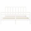 vidaXL Bed Frame without Mattress White 160x200 cm Solid Wood Pine