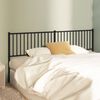 vidaXL Metal Headboard Black 200 cm