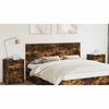 vidaXL Headboard Smoked Oak 200 cm Engineered Wood