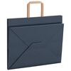 vidaXL Paper Bags 250 pcs with Handles Blue 32x22x24 cm
