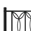 vidaXL Metal Headboard Black 100 cm