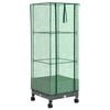 vidaXL Garden Planter with Greenhouse Cover&Wheels Light Grey PP