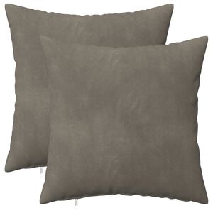 vidaXL Cushion with Pillow HEERLEN 2 pcs Light Grey Velvet