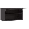 vidaXL Wall Cabinet for Garage with Gas-lift Door Black