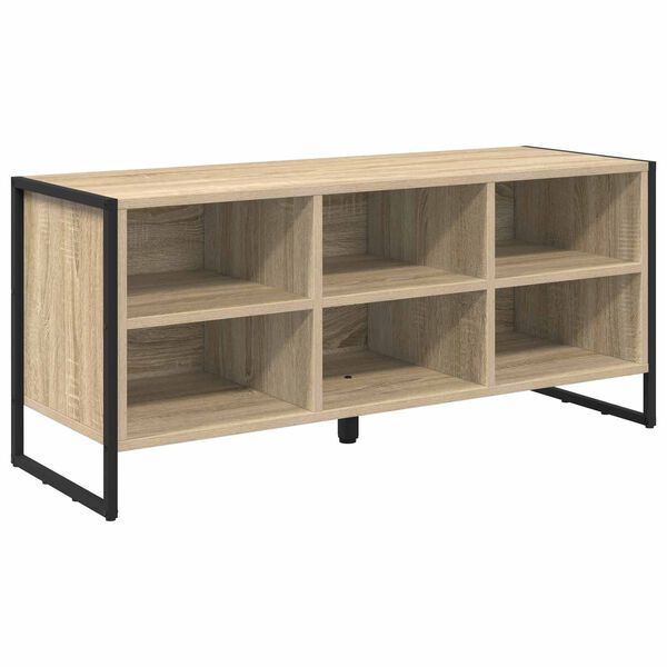 vidaXL Shoe Cabinet Sonoma 100 x 35 x 44 cm Engineered Wood