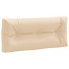 vidaXL Pallet Back Cushion VIANEN 100% Polyester Cream