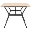 vidaXL Dining Table Y-Frame 200x100x75 cm Solid Wood Pine and Steel