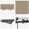 vidaXL Retractable Awning Manual Beige 350 x 250 cm Fabric
