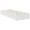 vidaXL Storage Bed with Headboard White 120 x 190 cm Engineered Wood
