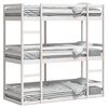 vidaXL Triple Bunk Bed without Mattress White 90x200 cm Solid Wood Pine