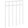 vidaXL Garden Fence Panel 48 pcs Galvanised Steel Silver