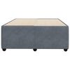 vidaXL Bed Frame without Mattress Dark Grey 120x200 cm Velvet