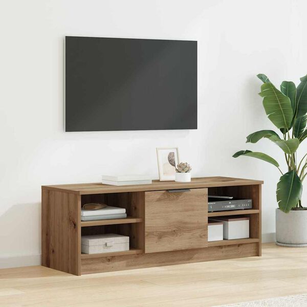 vidaXL TV Cabinet Artisan Oak 102 x 35 x 36.5 cm Engineered Wood