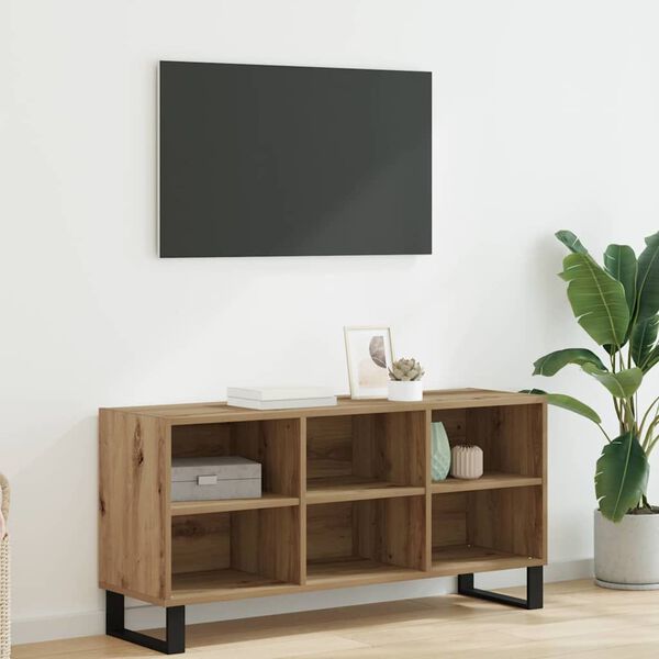 vidaXL TV Cabinet Artisan Oak 103.5 x 30 x 50 cm Engineered Wood
