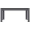 vidaXL Dining Table Grey 160x80x76 cm Engineered Wood