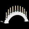 vidaXL Christmas Candle Arch with 10 LED Candles White 47 x 5 x 29 cm