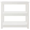 vidaXL Console Table White 80x40x74 cm Solid Wood Pine
