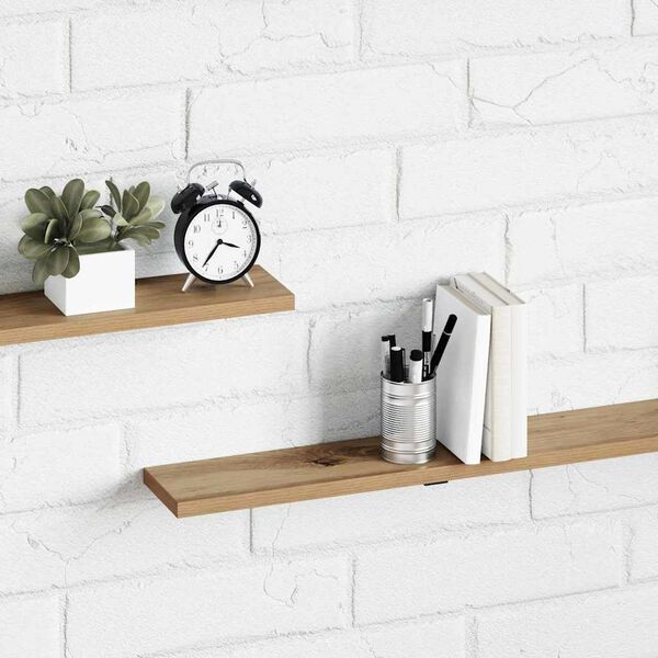 vidaXL Bookshelf Board 4 pcs Brown 100 x 10 x 1.5 cm Engineered Wood