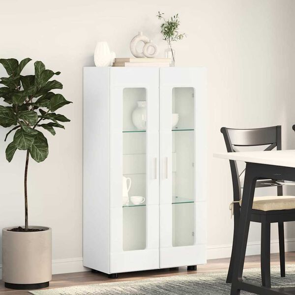 vidaXL Sideboard FLORIN White 55.5 x 29 x 103 cm Engineered Wood