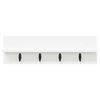 vidaXL Wall-Mounted Coat Rack White 60 x 10.5 x 18 cm Engineered wood