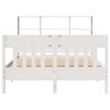 vidaXL Bed Frame without Mattress White 140x190 cm Solid Wood Pine