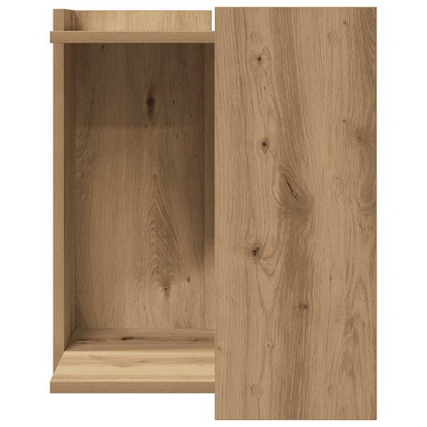 vidaXL Cat Litter Box Enclosure Artisian Oak 42x42x51 cm Engineered Wood