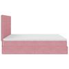 vidaXL Ottoman Bed with Mattresses Pink 160x200cm Velvet