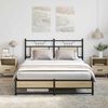 vidaXL Bed Frame without Mattress Sonoma Oak 137x190 cm Engineered Wood