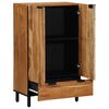 vidaXL Highboard Natural 60 x 33.5 x 100 cm Solid Acacia Wood