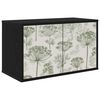 vidaXL Wall-mounted TV Cabinet GOTHA 69 x 33 x 40 cm Black Oak