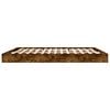 vidaXL Bed Frame without Mattress Smoked Oak 180x200 cm Super King Engineered Wood