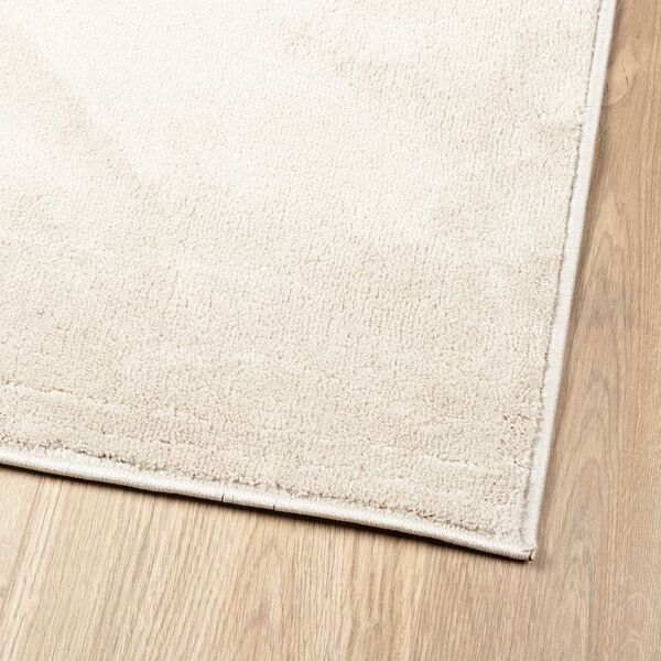 vidaXL Rug OVIEDO Short Pile Beige 120x120 cm