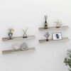vidaXL Wall Shelves 4 pcs Concrete Grey 60x9x3 cm