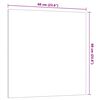 vidaXL Wall-mounted Magnetic Board White 60x60 cm Tempered Glass