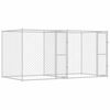 vidaXL Dog Cage Silver 400 x 200 x 200 cm Galvanised Steel