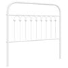 vidaXL Metal Replace Headboard White 100 cm