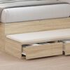 vidaXL Bed Drawers Sonoma Oak 90 x 36.5 x 16.5 cm Engineered Wood