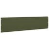 vidaXL Lawn Edgings 10 pcs Olive Green 25x103 cm Cold-rolled Steel