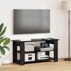 vidaXL TV stand Black Oak 100 x 40 x 50 cm