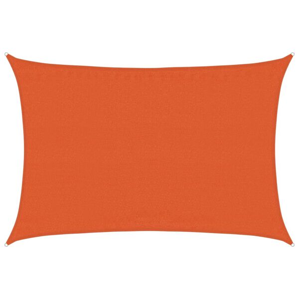 vidaXL Sunshade Sail 160 g/m&sup2; Orange 3.5x4.5 m HDPE