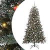 vidaXL Artificial Christmas Tree with 300 LEDs with Stand Green 180 cm