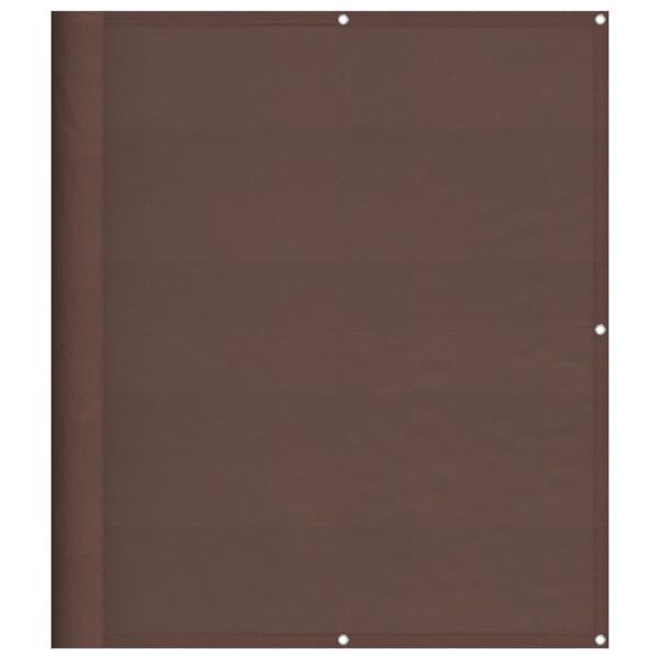 vidaXL Balcony Screen Brown 120x1000 cm 100% Polyester Oxford
