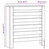 vidaXL Radiator Cover Artisian Oak 78x20x82 cm Engineered Wood