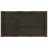 vidaXL Table Top Dark Brown 80x40x(2-6) cm Treated Solid Wood Live Edge