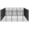 vidaXL Outdoor Dog Kennel Steel 36.86 m&sup2;