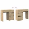 vidaXL Desk with Drawer Sonoma oak 90 x 37.5 x 75 cm Engineered Wood