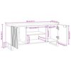 vidaXL TV Units White 105 x 33 x 46 cm Engineered wood