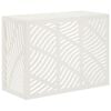 vidaXL Air Conditioner Cover White 110 x 50 x 80 cm Steel