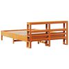 vidaXL Bed Frame without Mattress Wax Brown 140x200 cm Solid Wood Pine
